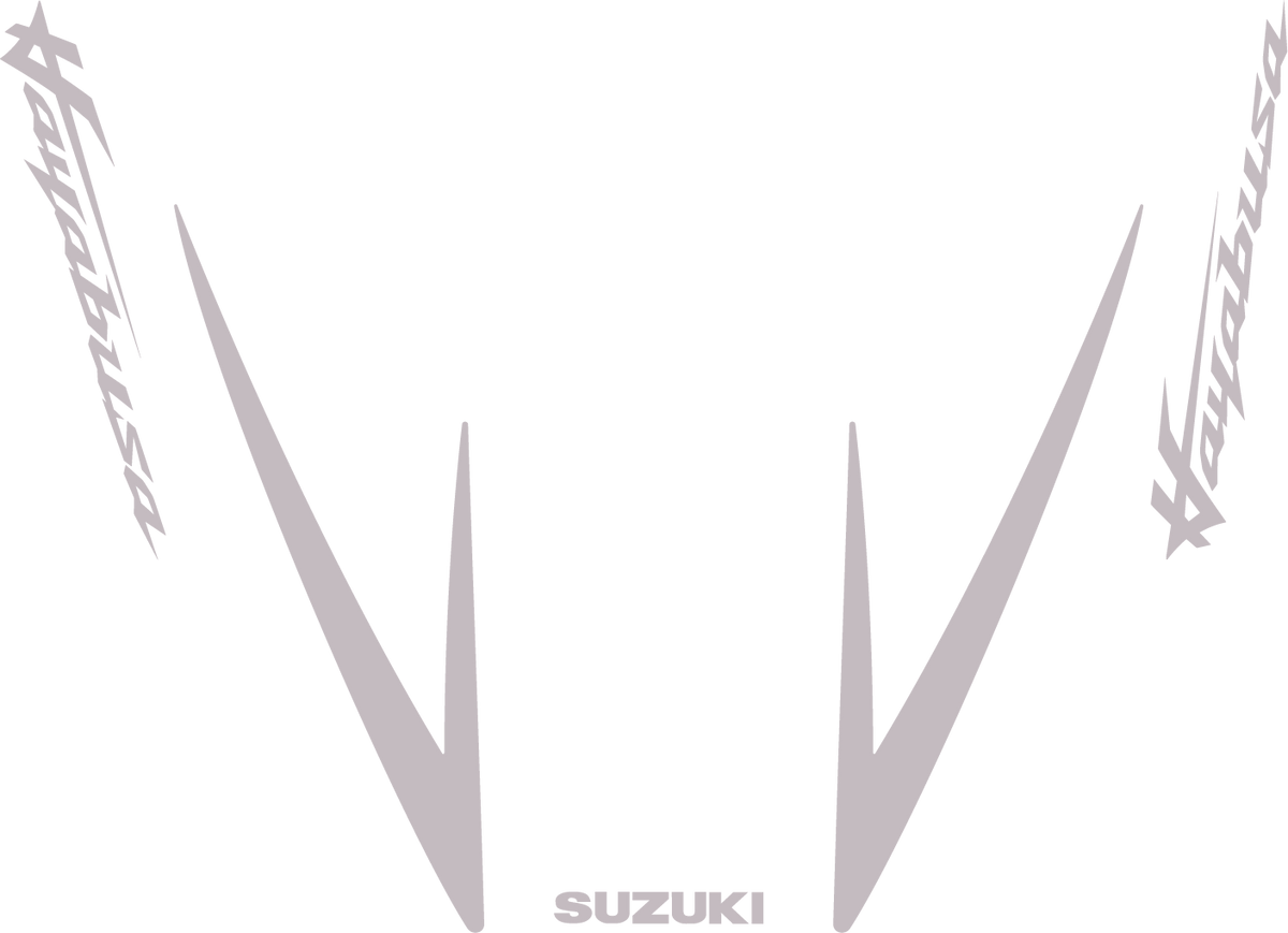 Hayabusa 25th Anniversary Seat Unit Decals