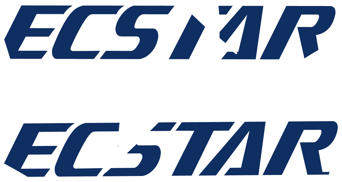 GSXR ECSTAR Side Fairing Logo Decal - navy blue, left and right pair